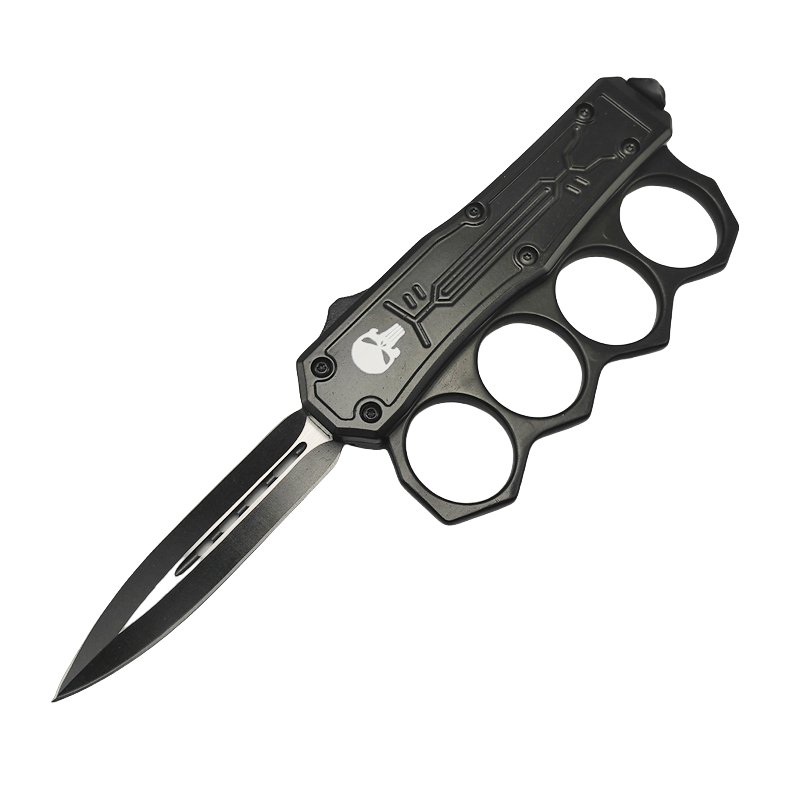 Punisher Skull OTF Knuckle Knife - Stiletto Knife-UK