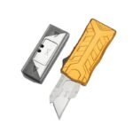 Double Action Box Cutter Utility Knife Blade OTF Knife