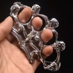 Sheep skull knuckle martial arts practice four finger boxing gloves