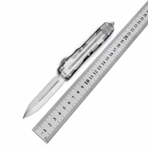 Transparent Handle OTF Knife