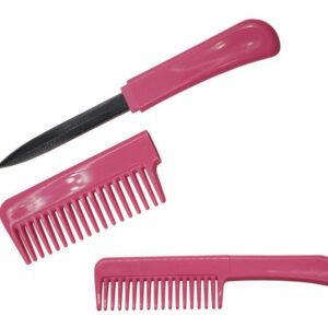 Hidden Self Defense Weopens Comb Knife Pink