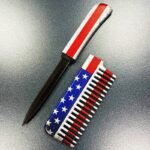 Hidden Self Defense Weopens Comb Knife US Flag