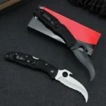 Karambit Knife Full Tooth Folding Claw Knife Outdoor Knife Portable Folding Knife Pocket Edc Knife