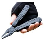 Black folding pliers multi-purpose tool outdoor multi-purpose
