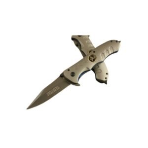 Combat Pocket Knife – Tactical Folding Knife with 58HRC Blade and Pilot Emblem Handle