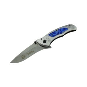 EDC Pocket Knife – Tactical Folding Knife with Web-Textured Handle and Steel Blade