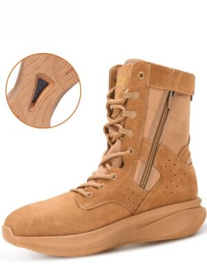 Carbon plate modified tactical boots ultra light brown special training tactical - Image 2