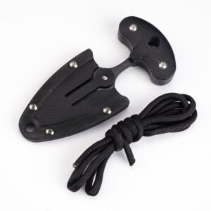 G10 training dagger EDC keychain pendant white-collar travel portable defense tool