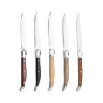 Wooden handle serrated knife luxury French fruit knife