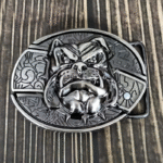 Dog head knife belt buckle knife