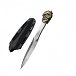 Pirate head stab push knife