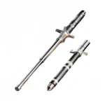 Mechanical three-section telescopic baton