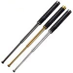 Three-section alloy steel baton telescopic baton self-defense weapon vehicle-mounted riot control campus security equipment supplies