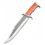 One-piece keel outdoor small straight knife high hardness household fruit knife with scabbard