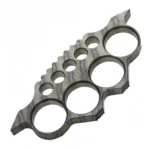 TC4 titanium alloy fist buckle burnt color lightning pattern handmade