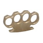 Pure brass four-finger fist buckle self-defense knuckle CNC solid