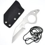 One-piece steel portable mini knife Neck Knife