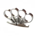 Stainless steel tiger knuckles military fan edc four finger fist buckle