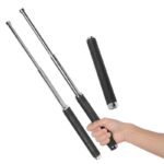 Telescopic swing stick self-defense stick vehicle supplies self-defense anti-wolf stick swing whip stick three-section swing stick swing roller