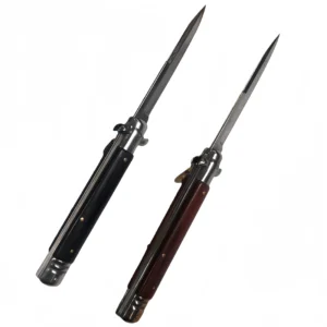 10-Inch Blackwood-Colored Wood Stiletto Knife - Image 4