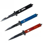 9-Inch Tri-Color Stiletto Switchblade