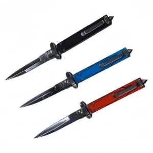 9-Inch Tri-Color Stiletto Switchblade - Image 3