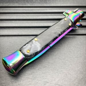 8.75 Inch Italian pocket knife with stiletto switch blade - Image 5